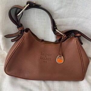 Dooney & Bourke brown leather hand bag.